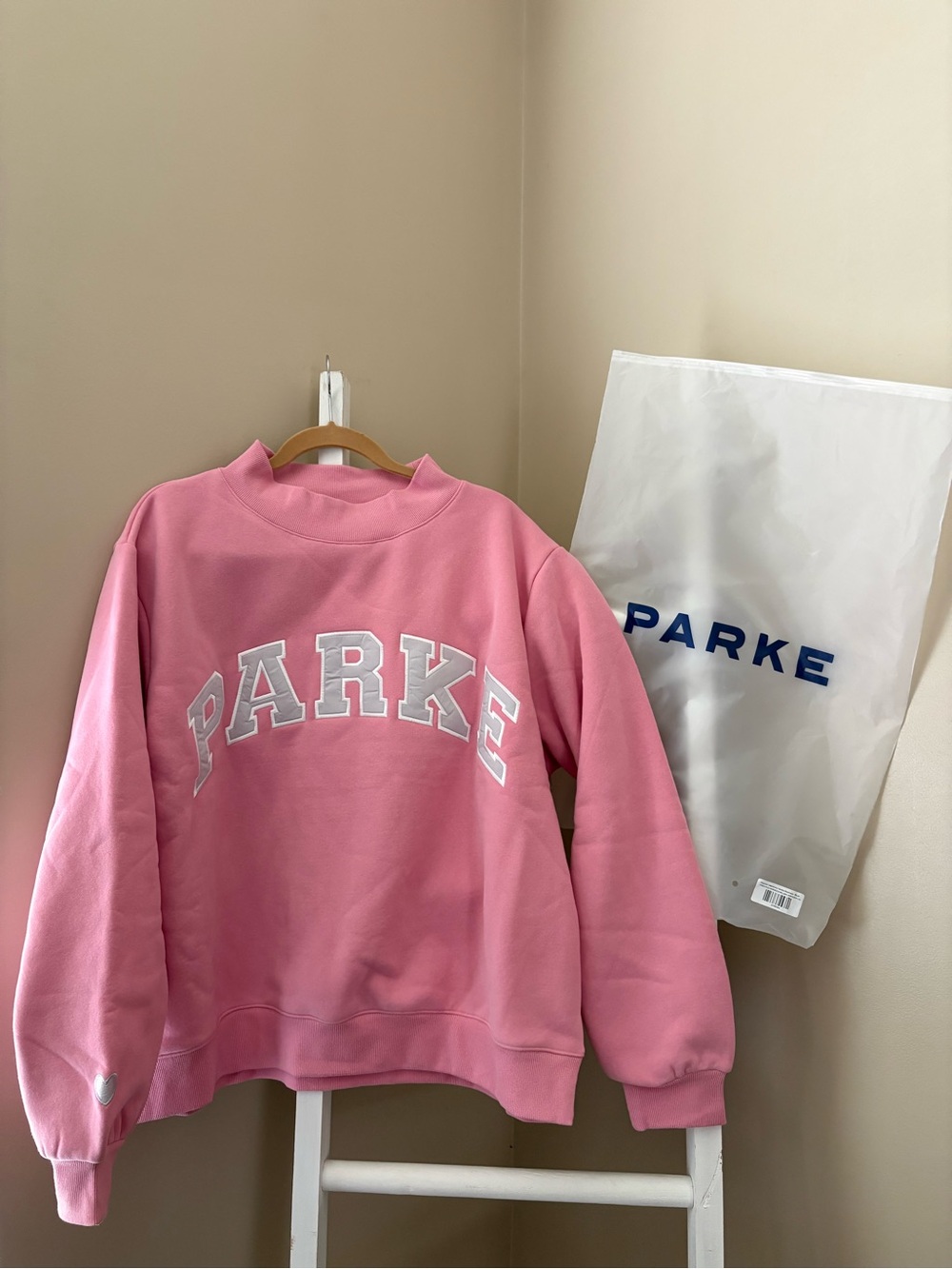 SOLD out-Parke Blush/Lavender Mockneck